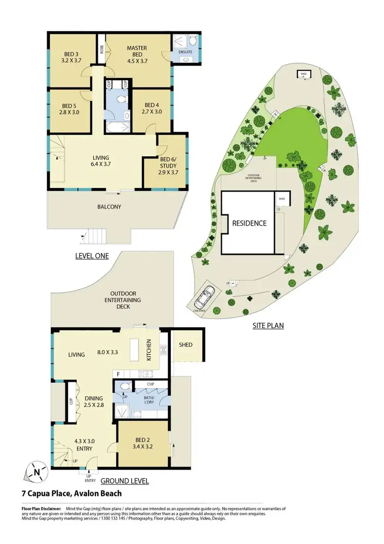Floorplan of Homely house listing, 7 Capua Place, Avalon Beach NSW 2107