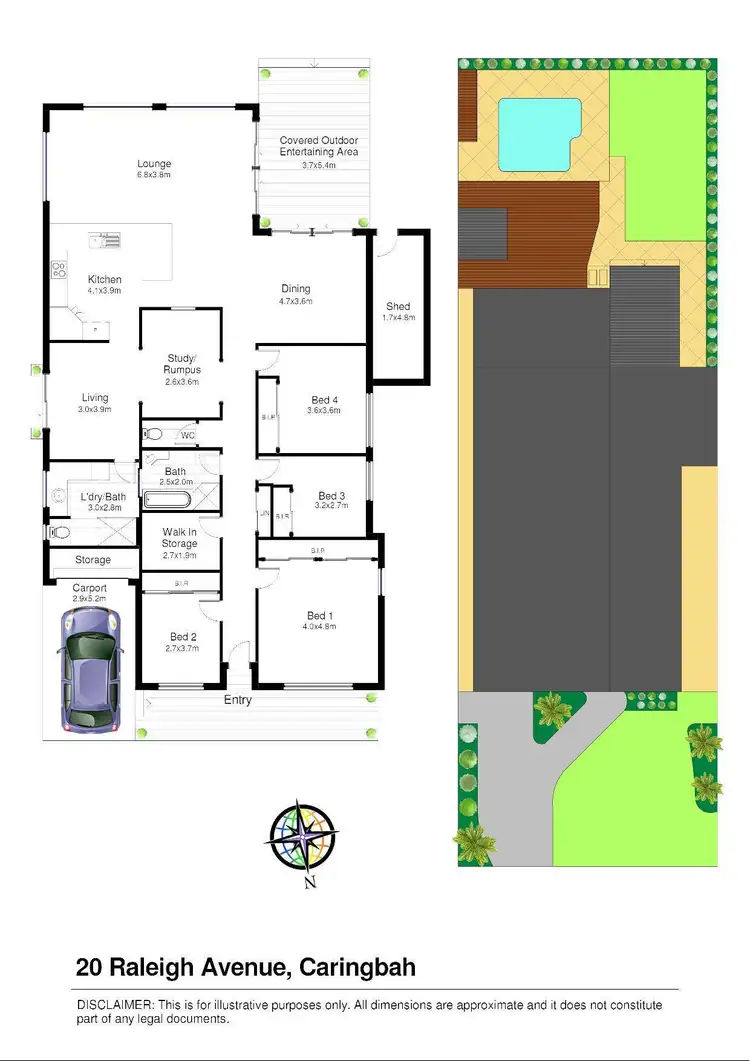 Floorplan of Homely house listing, 20 Raleigh Avenue, Caringbah NSW 2229