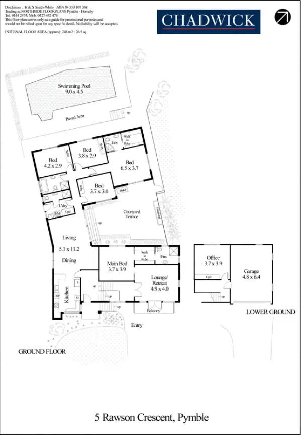 Floorplan of Homely house listing, 5 Rawson Crescent, Pymble NSW 2073