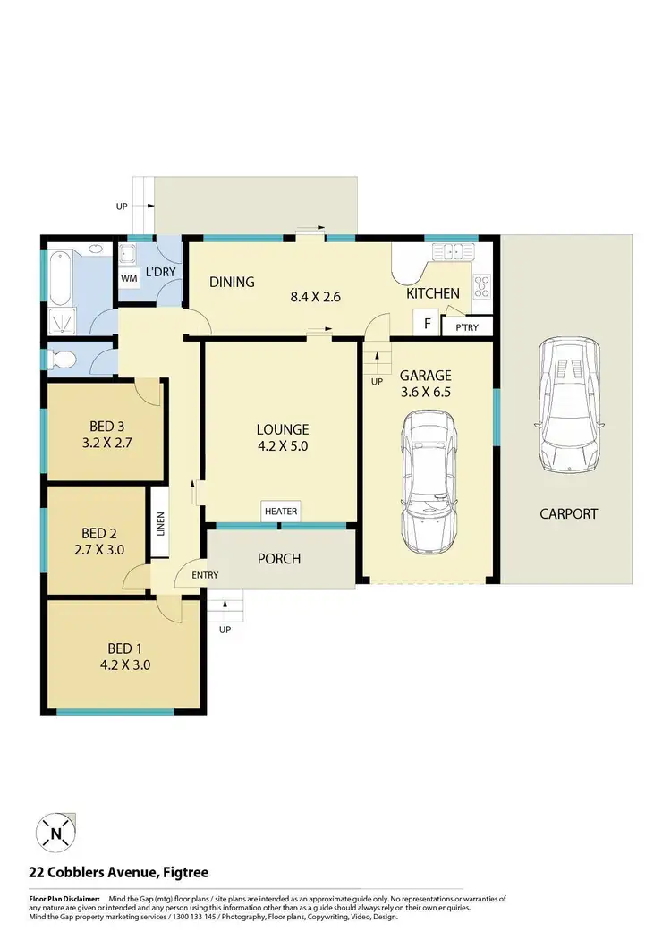 Floorplan of Homely house listing, 22 Cobblers Avenue, Figtree NSW 2525