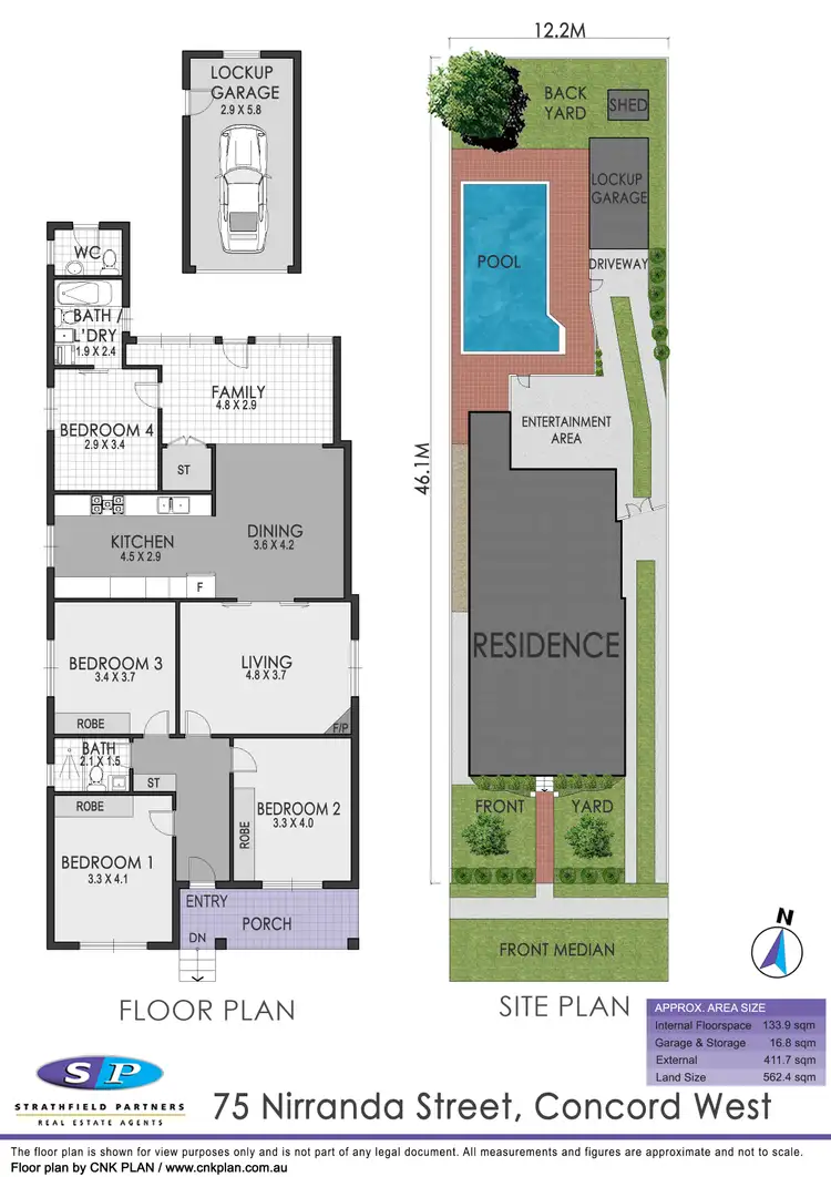 Floorplan of Homely house listing, 75 Nirranda Street, Concord West NSW 2138