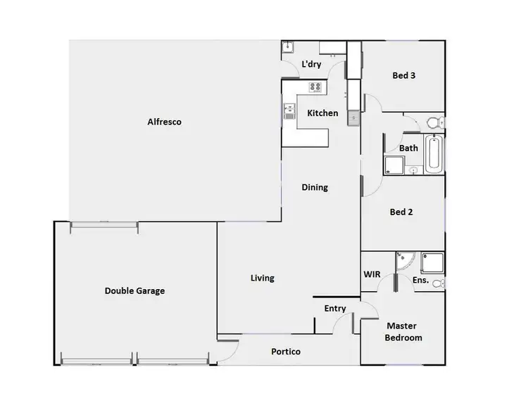 Floorplan of Homely house listing, 1 Marion Court, Mildura VIC 3500