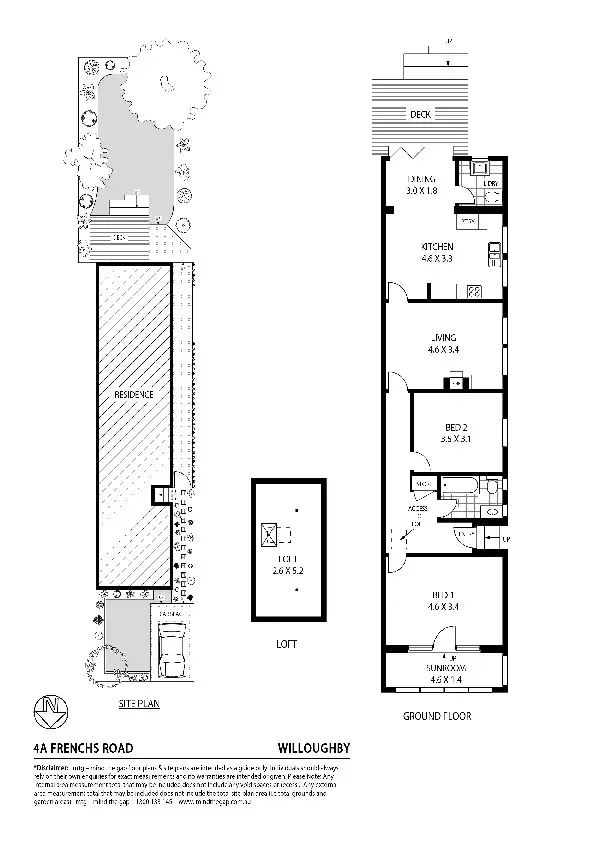 Floorplan of Homely house listing, 4A Frenchs Road, Willoughby NSW 2068