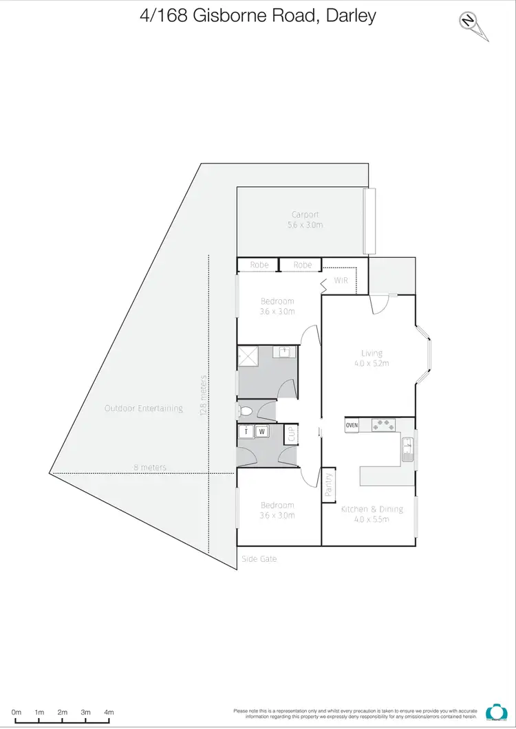 Floorplan of Homely unit listing, 4/168 Gisborne Road, Bacchus Marsh VIC 3340