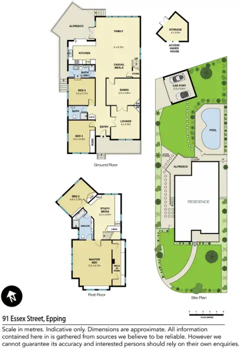 Floorplan of Homely house listing, 91 Essex Street, Epping NSW 2121