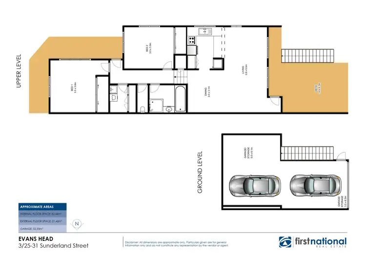 Floorplan of Homely unit listing, 3/25-31 Sunderland Street, Evans Head NSW 2473