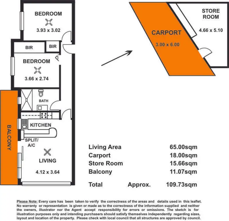 Floorplan of Homely apartment listing, 5/22 Seaview Road, West Beach SA 5024