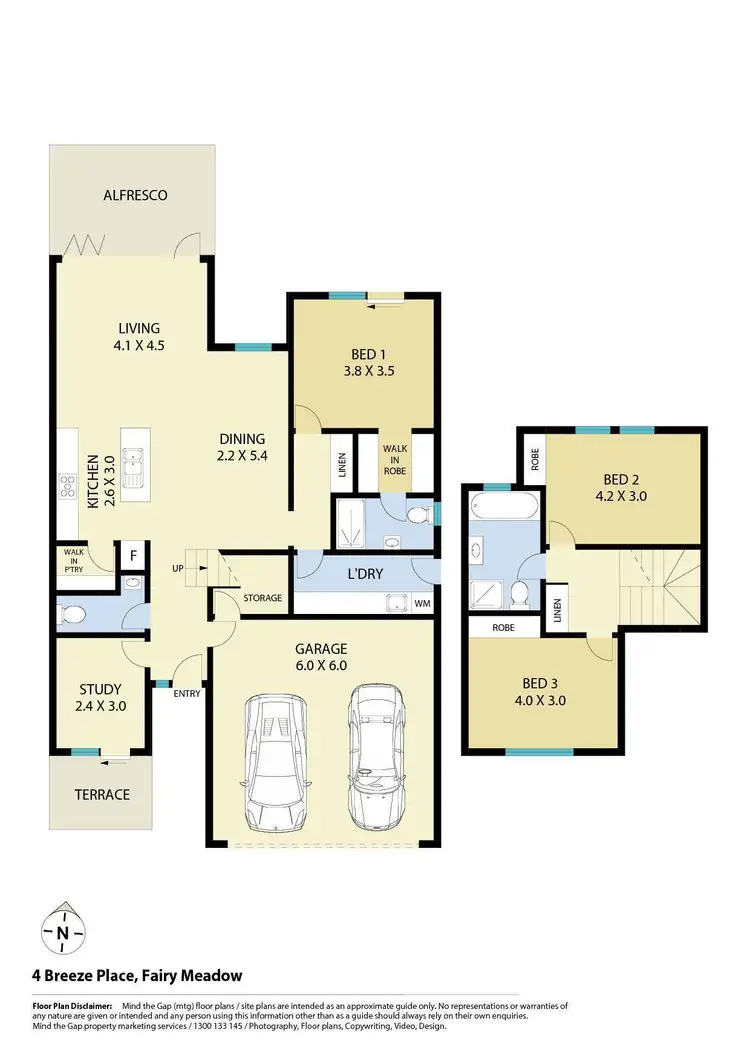Floorplan of Homely house listing, 4 Breeze Place, Fairy Meadow NSW 2519