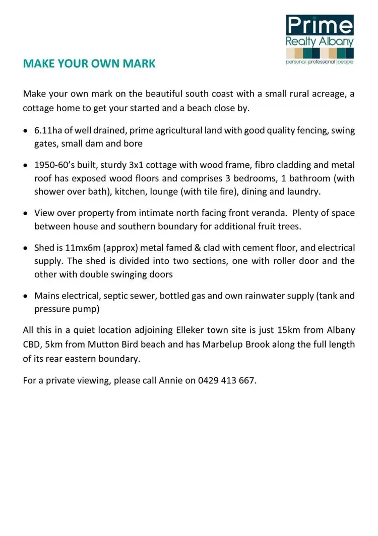 Floorplan of Homely house listing, 79 Elleker-Grasmere Road, Elleker WA 6330