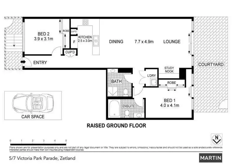 Floorplan of Homely apartment listing, 5/7 Victoria Park Parade, Zetland NSW 2017