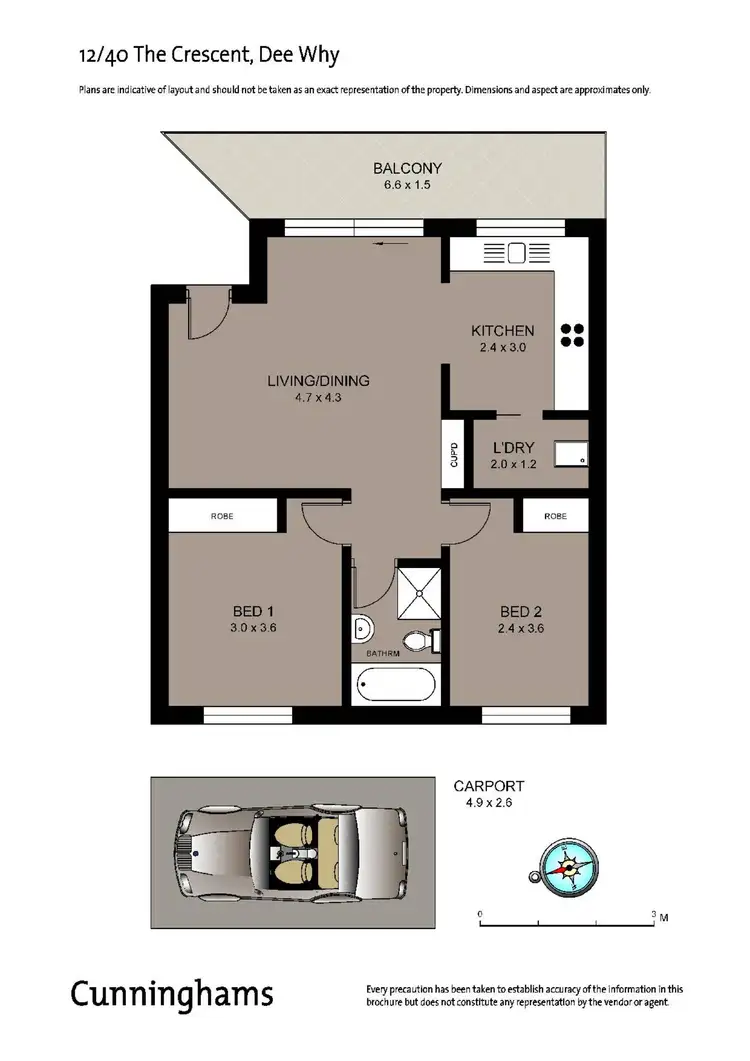 Floorplan of Homely apartment listing, 12/40 The Crescent, Dee Why NSW 2099