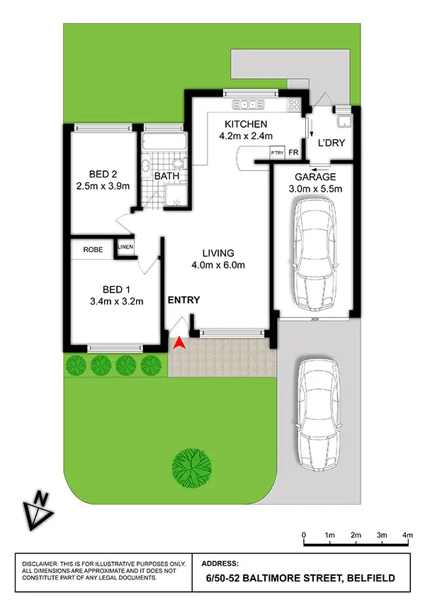 Floorplan of Homely villa listing, 6/50-52 Baltimore Street, Belfield NSW 2191