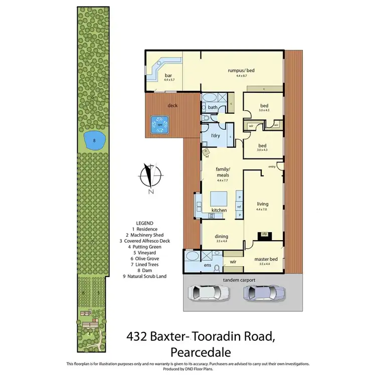 Floorplan of Homely rural property listing, 432 Baxter Tooradin Road, Pearcedale VIC 3912