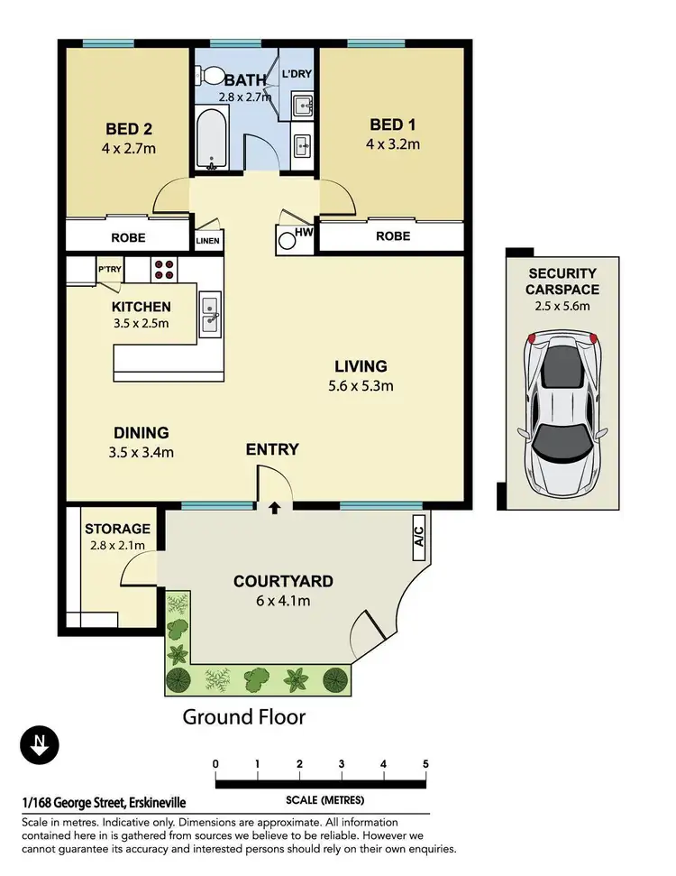 Floorplan of Homely apartment listing, 1/168-178 George Street, Erskineville NSW 2043