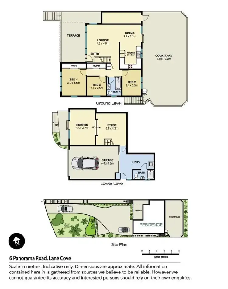 Floorplan of Homely house listing, 6 Panorama Road, Lane Cove NSW 2066