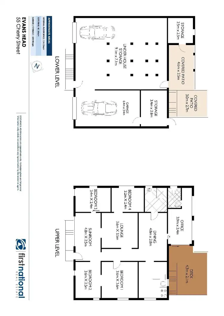 Floorplan of Homely house listing, 55 Cherry Street, Evans Head NSW 2473