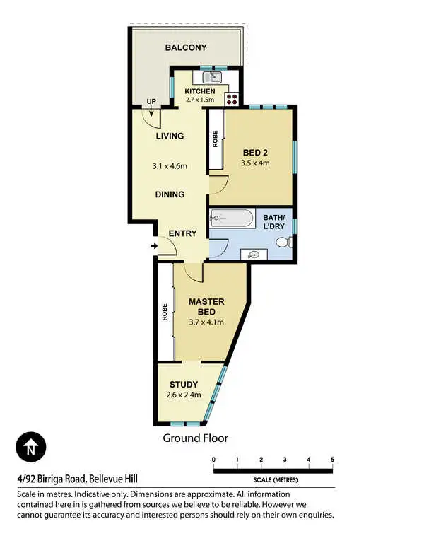 Floorplan of Homely apartment listing, 4/92 Birriga Road, Bellevue Hill NSW 2023