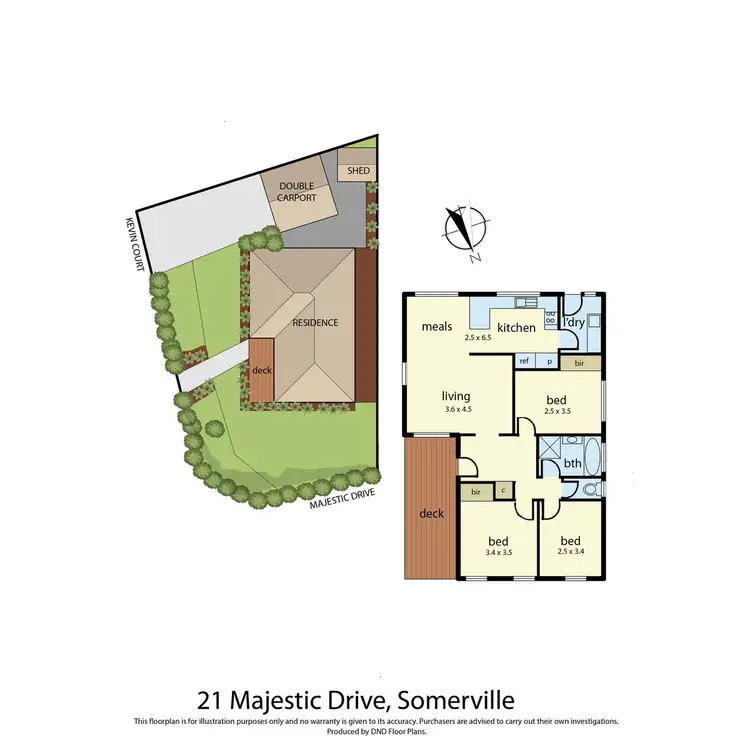 Floorplan of Homely house listing, 21 Majestic Drive, Somerville VIC 3912