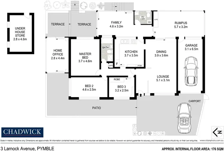 Floorplan of Homely house listing, 3 Larnock Avenue, Pymble NSW 2073