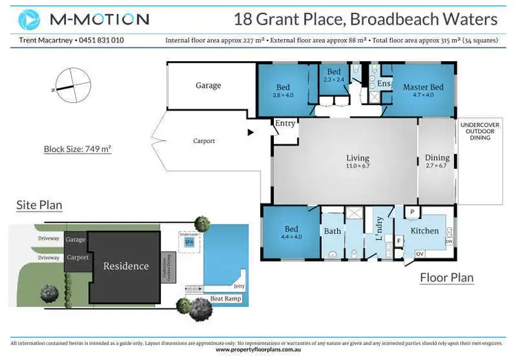Floorplan of Homely house listing, 18 Grant Place, Broadbeach Waters QLD 4218