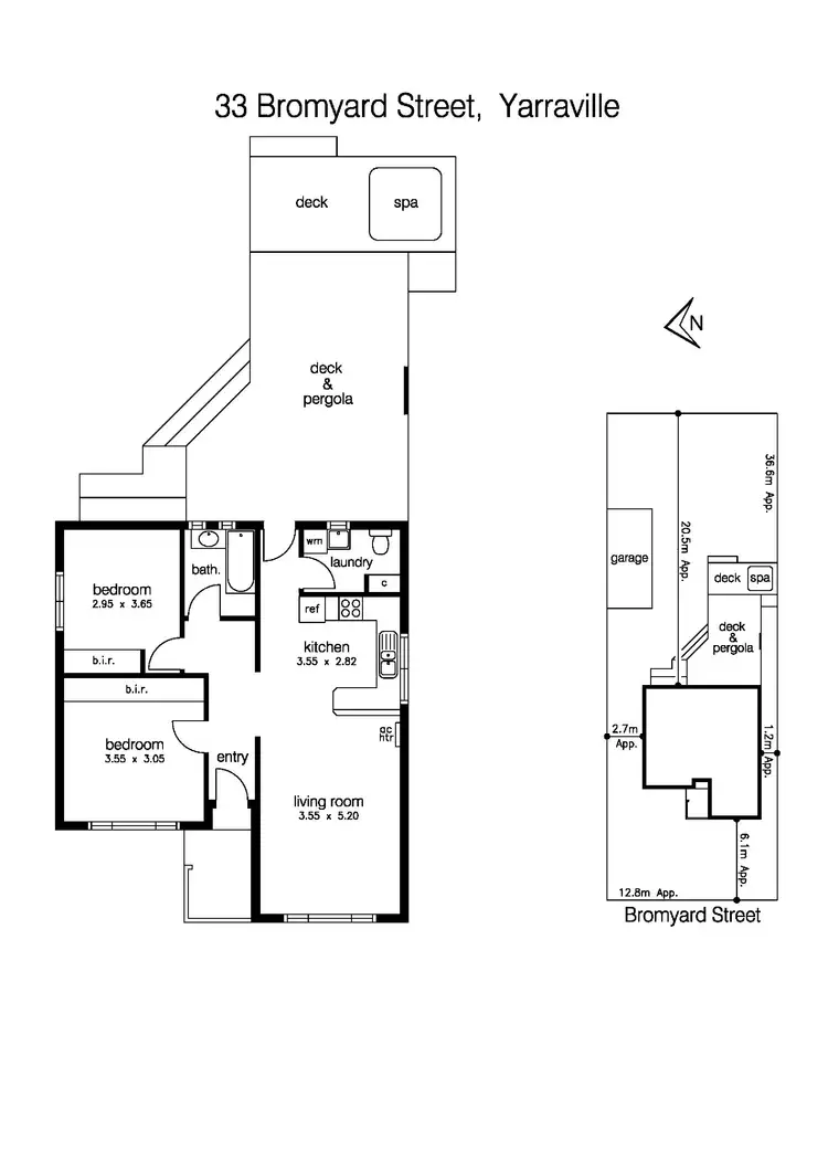 Floorplan of Homely house listing, 33 Bromyard Street, Yarraville VIC 3013