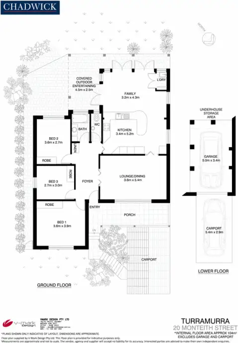 Floorplan of Homely house listing, 20 Monteith Street, Turramurra NSW 2074