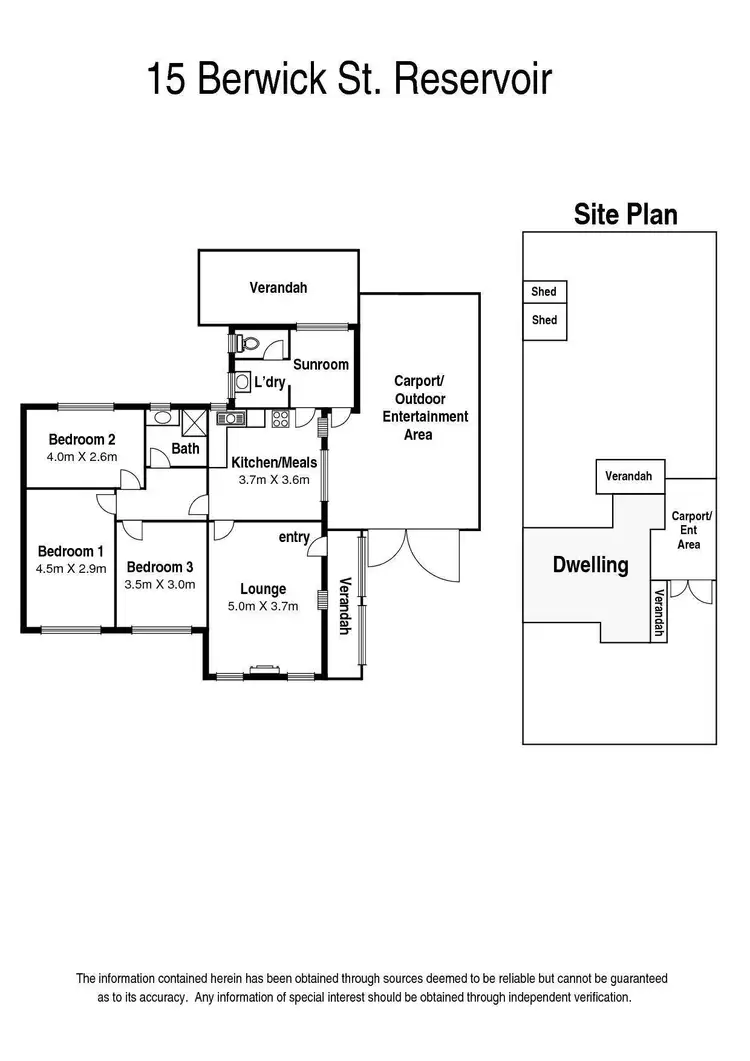 Floorplan of Homely house listing, 15 Berwick Street, Reservoir VIC 3073