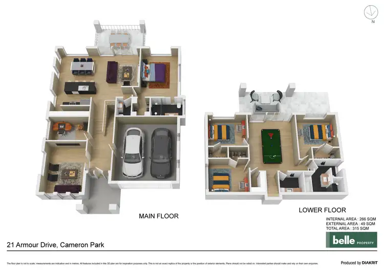 Floorplan of Homely house listing, 21 Armour Drive, Cameron Park NSW 2285