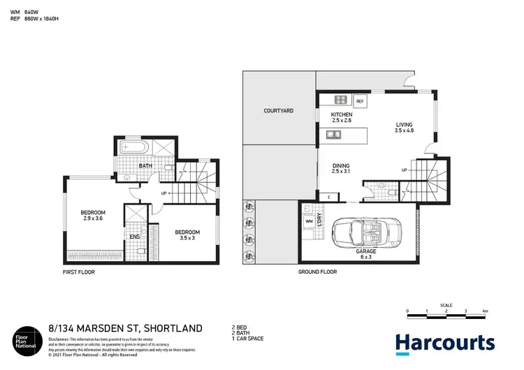 Floorplan of Homely unit listing, 8/134 Marsden Street, Shortland NSW 2307