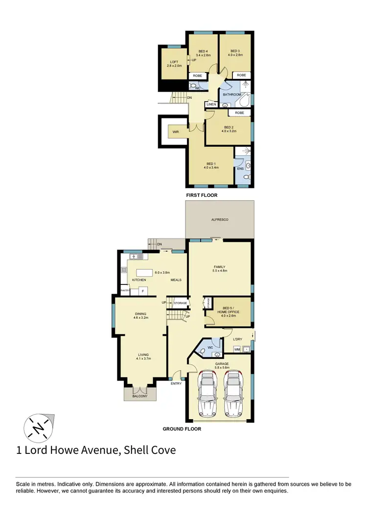 Floorplan of Homely house listing, 1 Lord Howe Avenue, Shell Cove NSW 2529