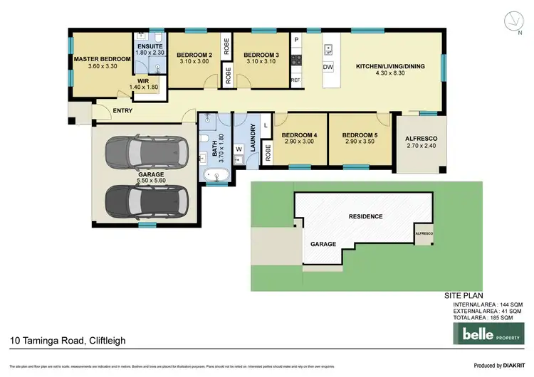 Floorplan of Homely house listing, 10 Taminga Road, Cliftleigh NSW 2321