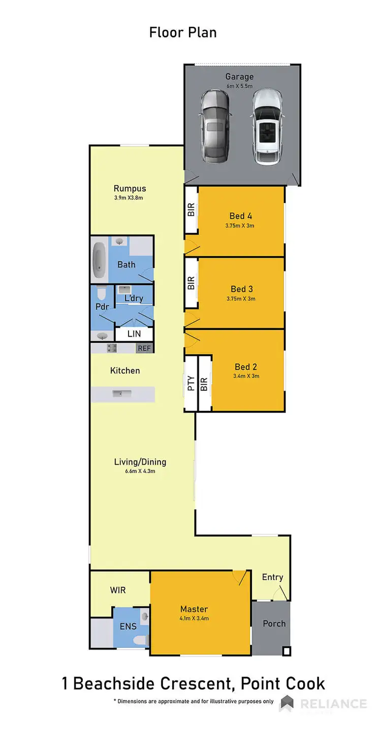 Floorplan of Homely house listing, 1 Beachside Crescent, Point Cook VIC 3030