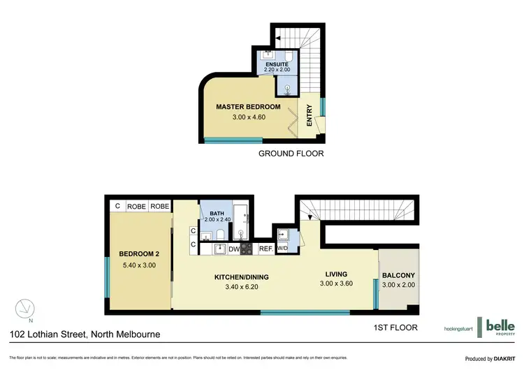 Floorplan of Homely apartment listing, 102 Lothian Street, North Melbourne VIC 3051