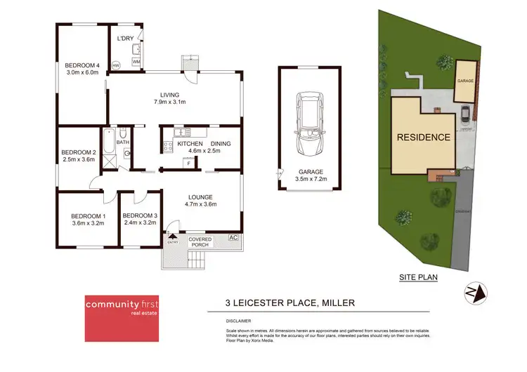 Floorplan of Homely house listing, 3 Leicester Place, Miller NSW 2168