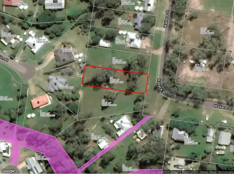 Floorplan of Homely land listing, 18 Wallace Street, Apple Tree Creek QLD 4660