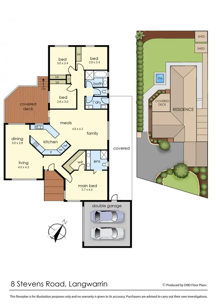 Floorplan of Homely house listing, 8 Stevens Road, Langwarrin VIC 3910