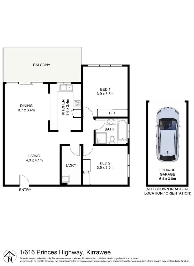 Floorplan of Homely apartment listing, 1/616-618 Princes Highway, Kirrawee NSW 2232