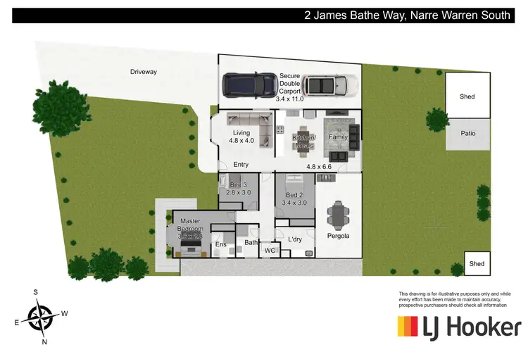 Floorplan of Homely house listing, 2 James Bathe Way, Narre Warren South VIC 3805