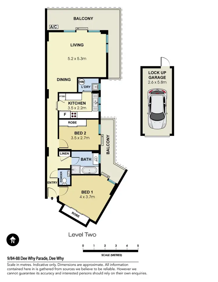 Floorplan of Homely apartment listing, 9/84-88 Dee Why Parade, Dee Why NSW 2099