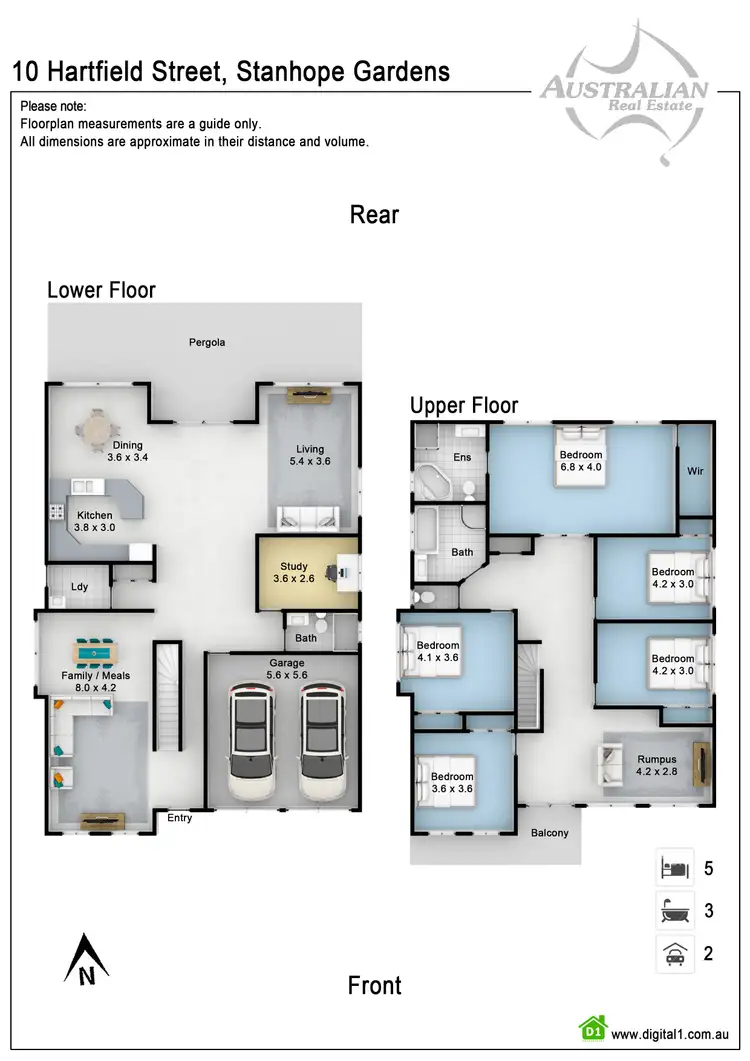 Floorplan of Homely house listing, 10 Hartfield Street, Stanhope Gardens NSW 2768