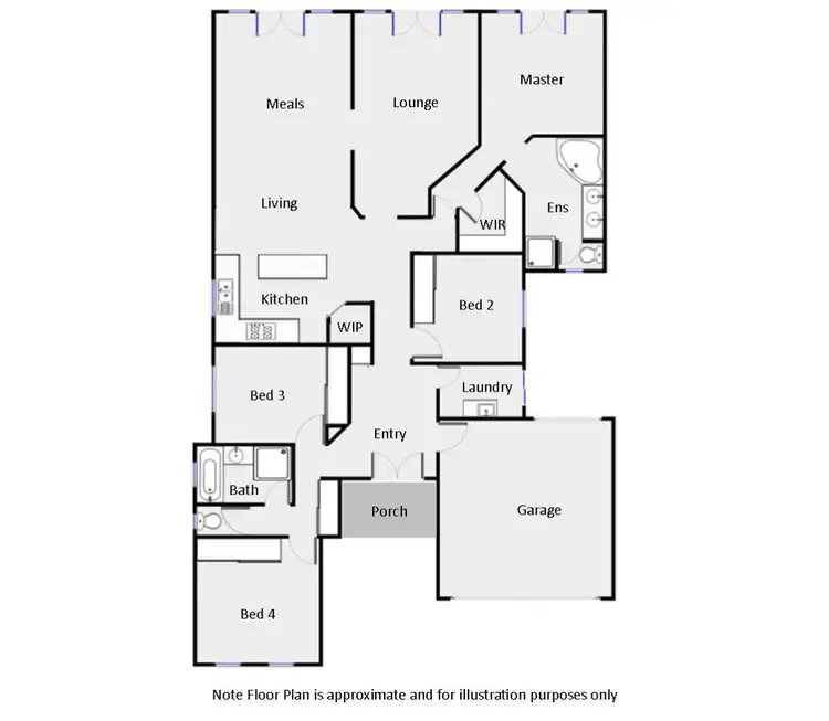 Floorplan of Homely townhouse listing, 78 Walnut Avenue, Mildura VIC 3500