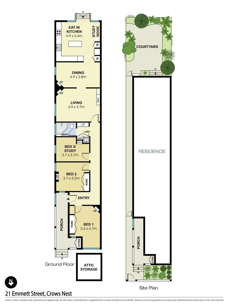 Floorplan of Homely house listing, 21 Emmett Street, Crows Nest NSW 2065