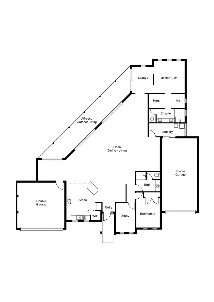 Floorplan of Homely house listing, 6 Crystal Bend, Dalyellup WA 6230