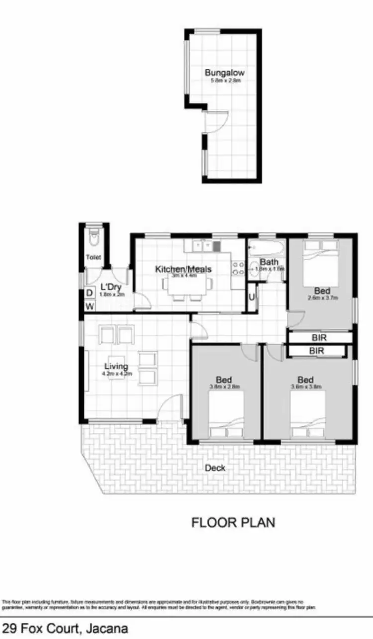 Floorplan of Homely house listing, 29 Fox Court, Jacana VIC 3047