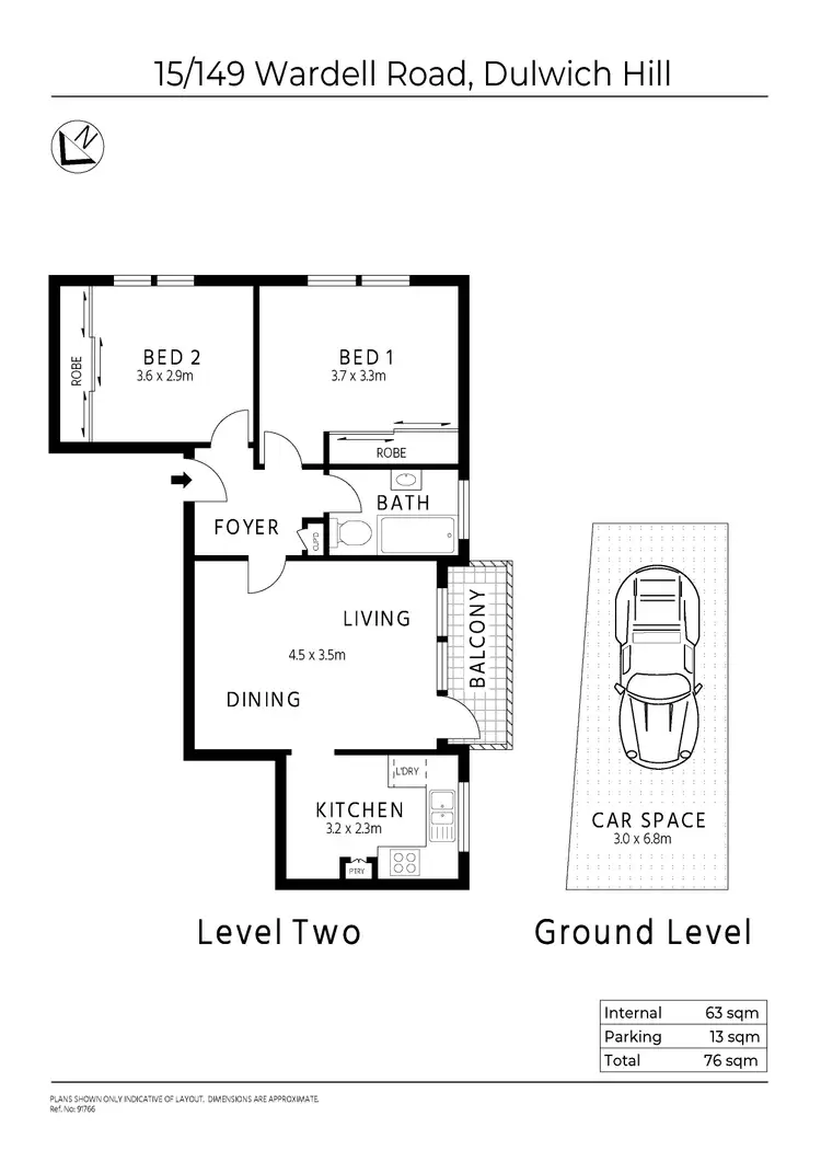 Floorplan of Homely apartment listing, 15/149 Wardell Road, Dulwich Hill NSW 2203