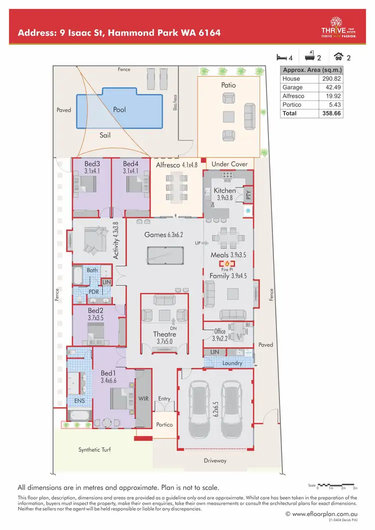 Floorplan of Homely house listing, 9 Isaac Street, Hammond Park WA 6164