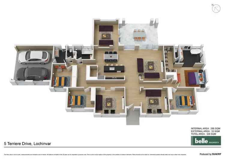 Floorplan of Homely house listing, 5 Terriere Drive, Lochinvar NSW 2321