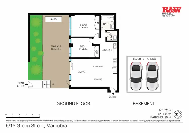 Floorplan of Homely apartment listing, 5/15-17 Green Street, Maroubra NSW 2035