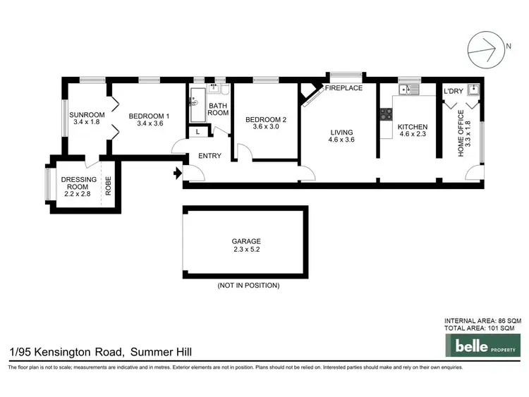 Floorplan of Homely apartment listing, 1/95 Kensington Road, Summer Hill NSW 2130