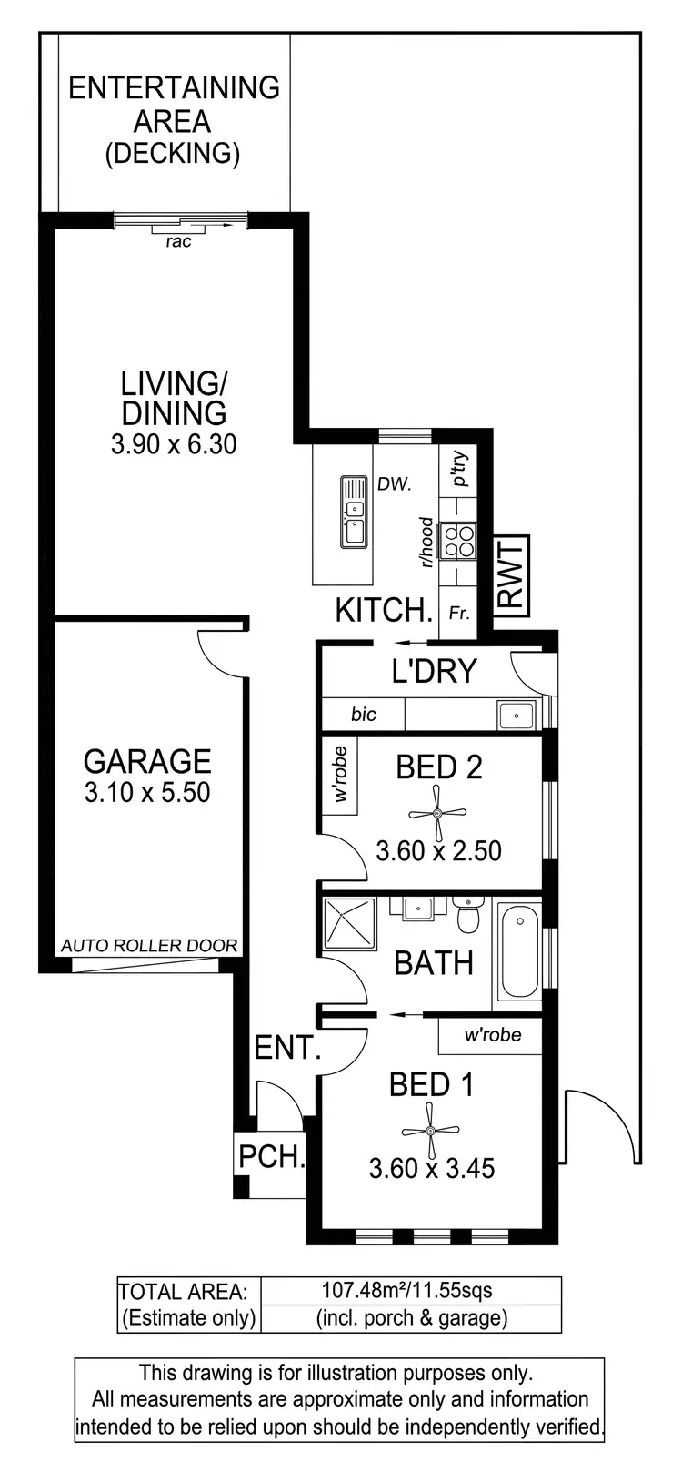 Floorplan of Homely house listing, 51A Condada Avenue, Park Holme SA 5043